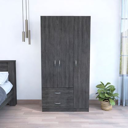 Rowaton 2-Drawer 3-Door  Armoire Smokey Oak