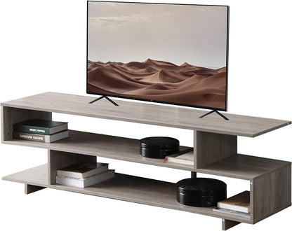 Modern TV Stand for 60" TV, Entertainment Center TV Console with Storage TV Cabinet with Shelves for Living Room Bedroom.