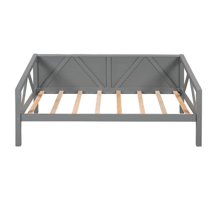 Twin size Daybed, Wood Slat Support, Gray