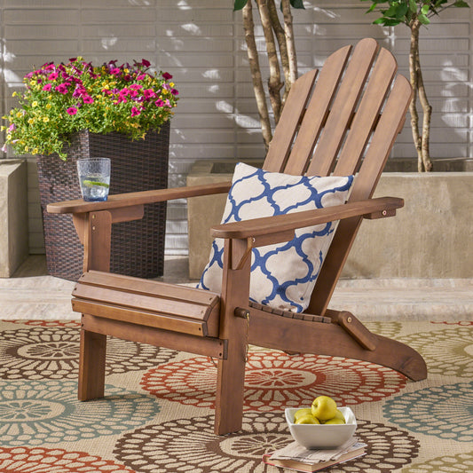 Hollywood outdoor foldable solid wood ADIRONDACK  Dark Brown chair