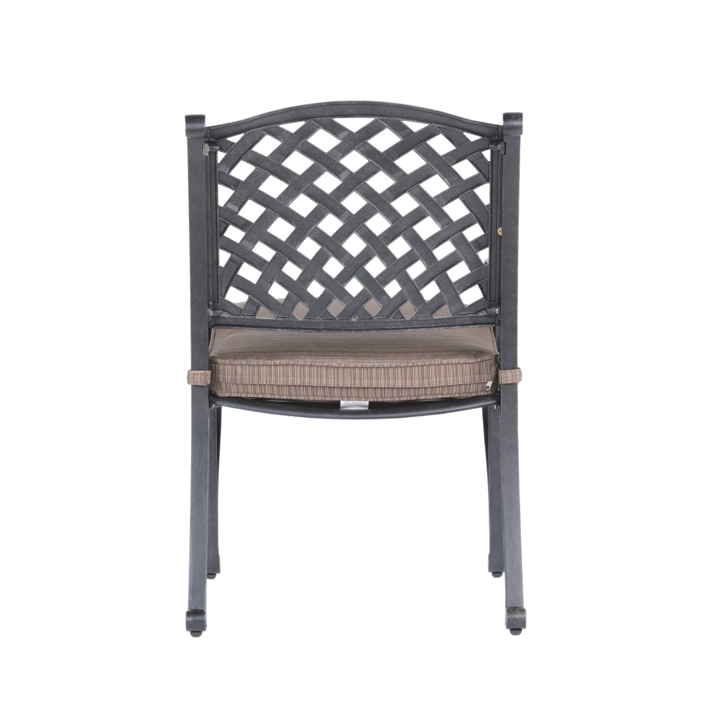 Sparta Modern Dining Arm Chair, Dupione Brown