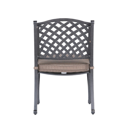 Sparta Modern Dining Arm Chair, Dupione Brown