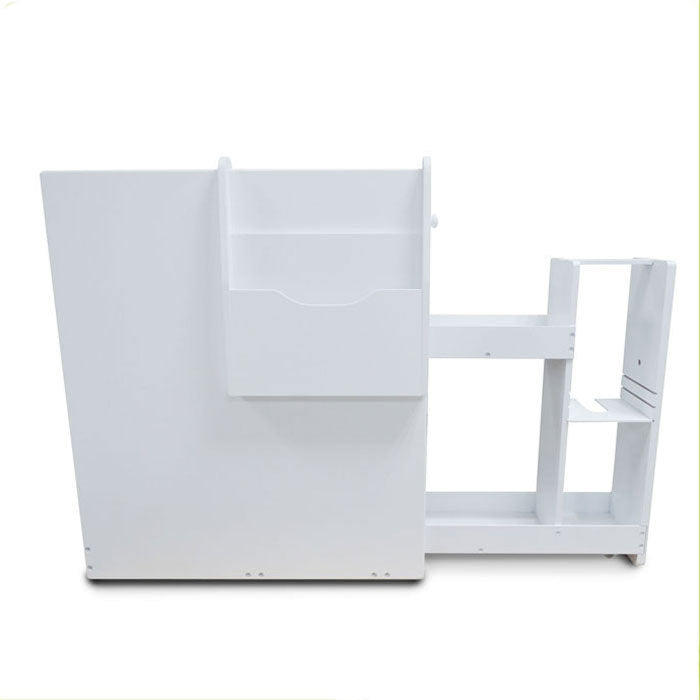 Bathroom Storage Cabinet Side Cabinet Space Saving Cabinet,White