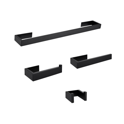 Wall Mounted 4-Piece Bathroom Hardware Set