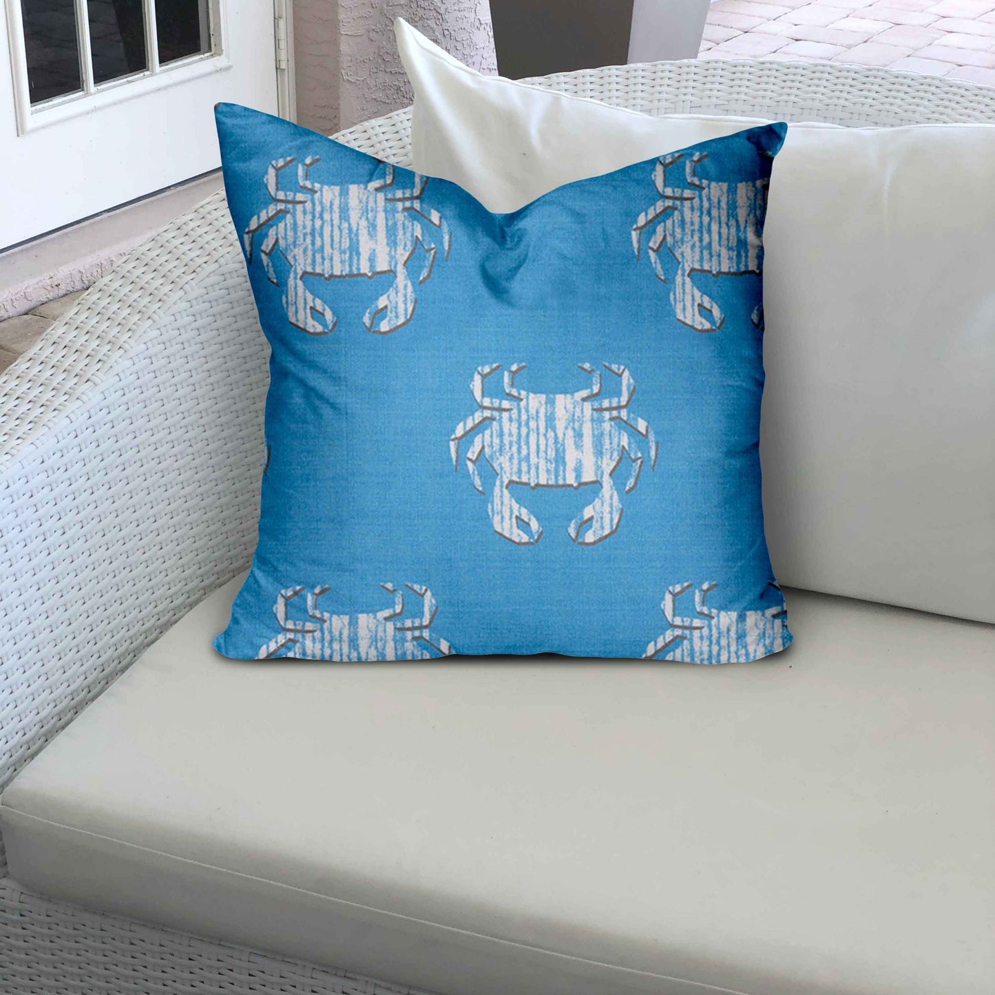 CRABBY Indoor/Outdoor Soft Royal Pillow, Envelope Cover Only, 26x26