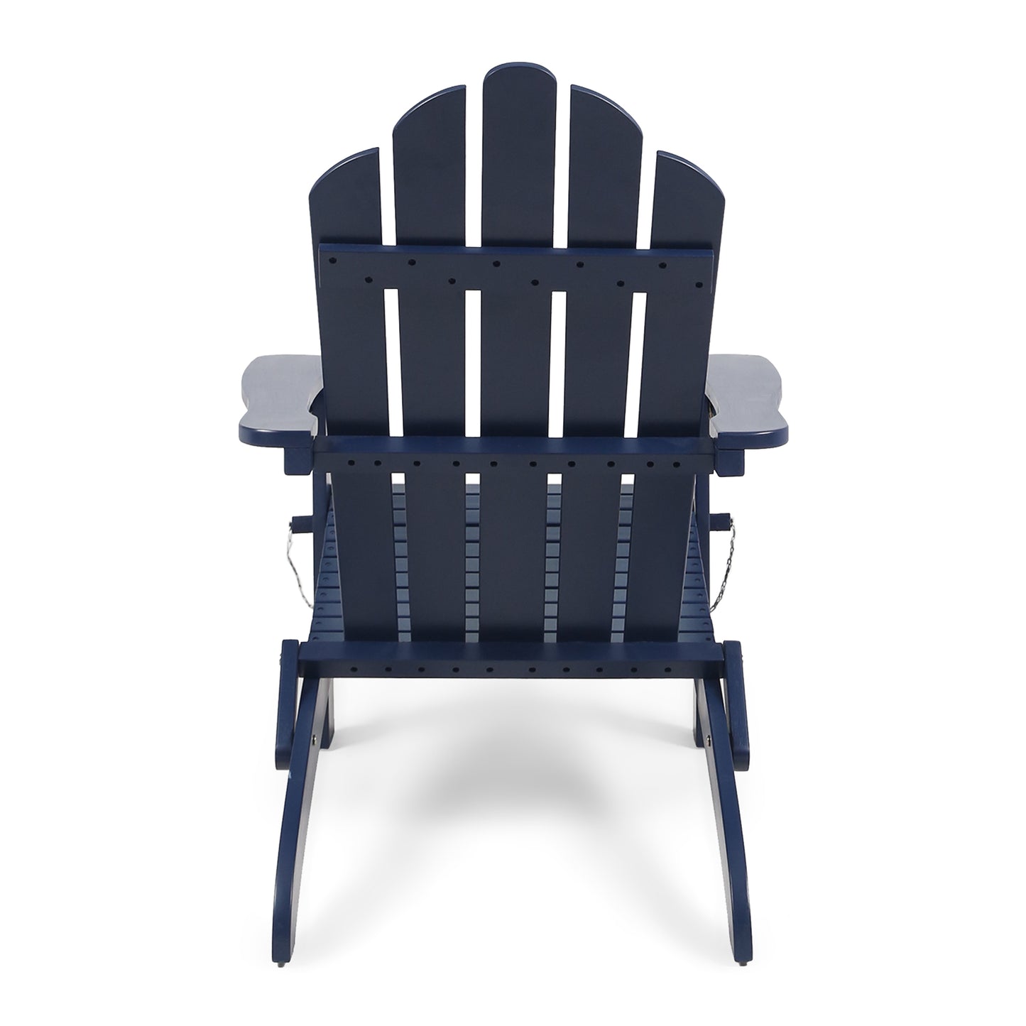 Outdoor foldable solid wood ADIRONDACK chair dark blue