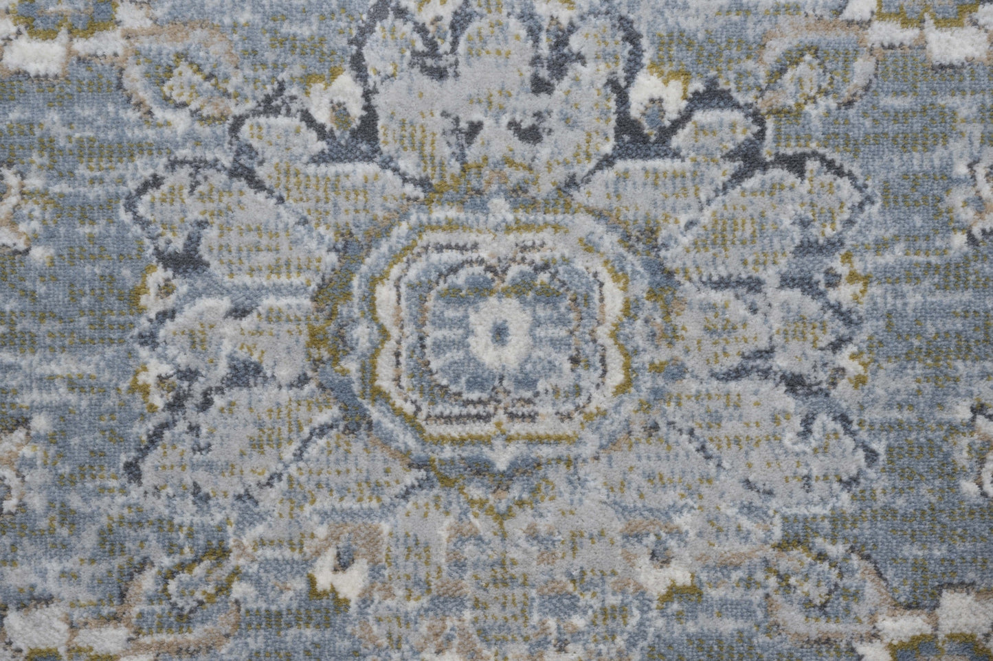 Damara Light Blue and Multi-color Viscose Area Rug 8x10