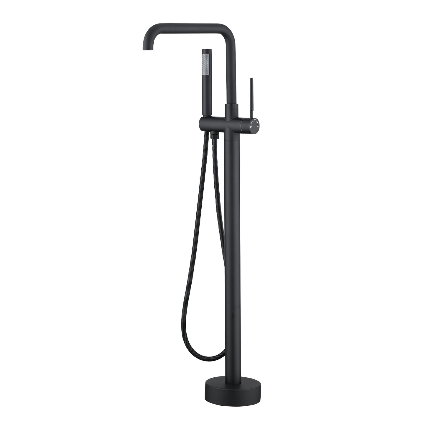 Single Handle Floor Mounted Tub Filler with Handshower