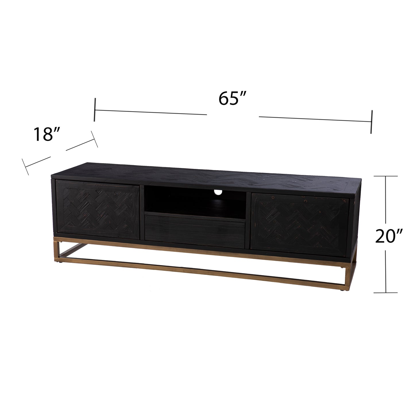 Dessingham Reclaimed Solid Wood TV/Media Stand