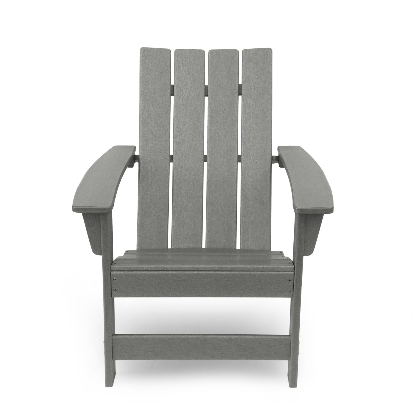 Outdoor Classic Gray Solid Wooden Adirondack Chair