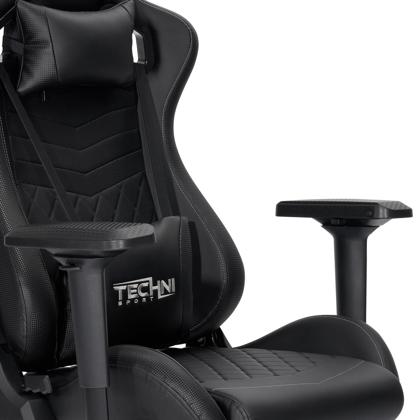 Techni Sport TS-83 Ergonomic High Back Racer Style PC Gaming Chair, Black