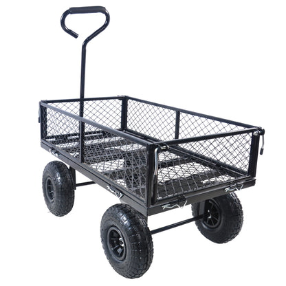 Wagon Cart Garden cart trucks make it easier to transport firewood TC1840BKG