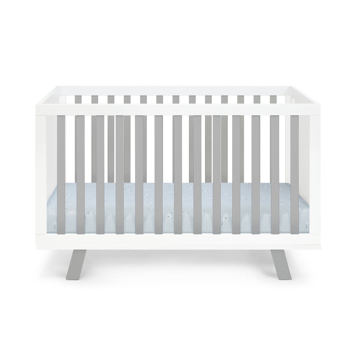 Livia 3-in-1 Convertible Island Crib White/Gray