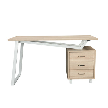 Techni Mobili Modern Design Computer Desk with Storage, Sand