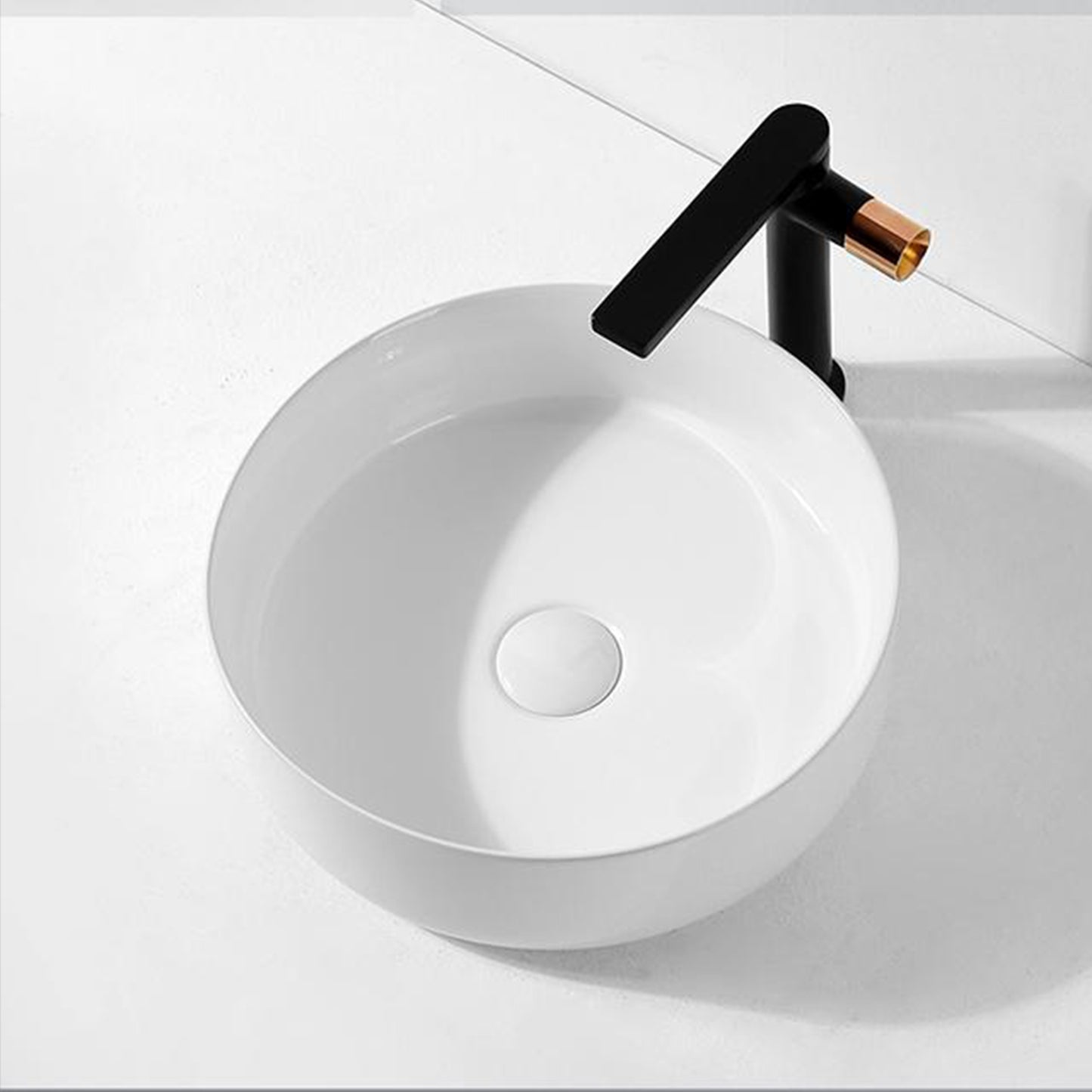 Ceramic Circular Vessel Bathroom Sink