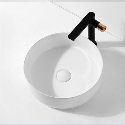 Ceramic Circular Vessel Bathroom Sink