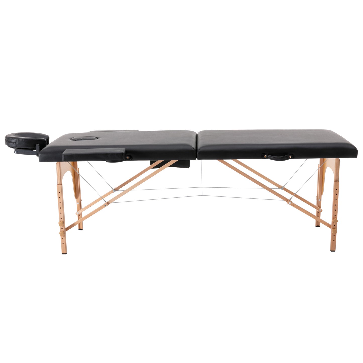 DongHeng Massage Table Portable Massage Bed Lash Bed Facial Table Reiki Table SPA Beds for Esthetician Portable Height Adjustable Carrying Bag & Accessories 2 Section Shop & Home Black