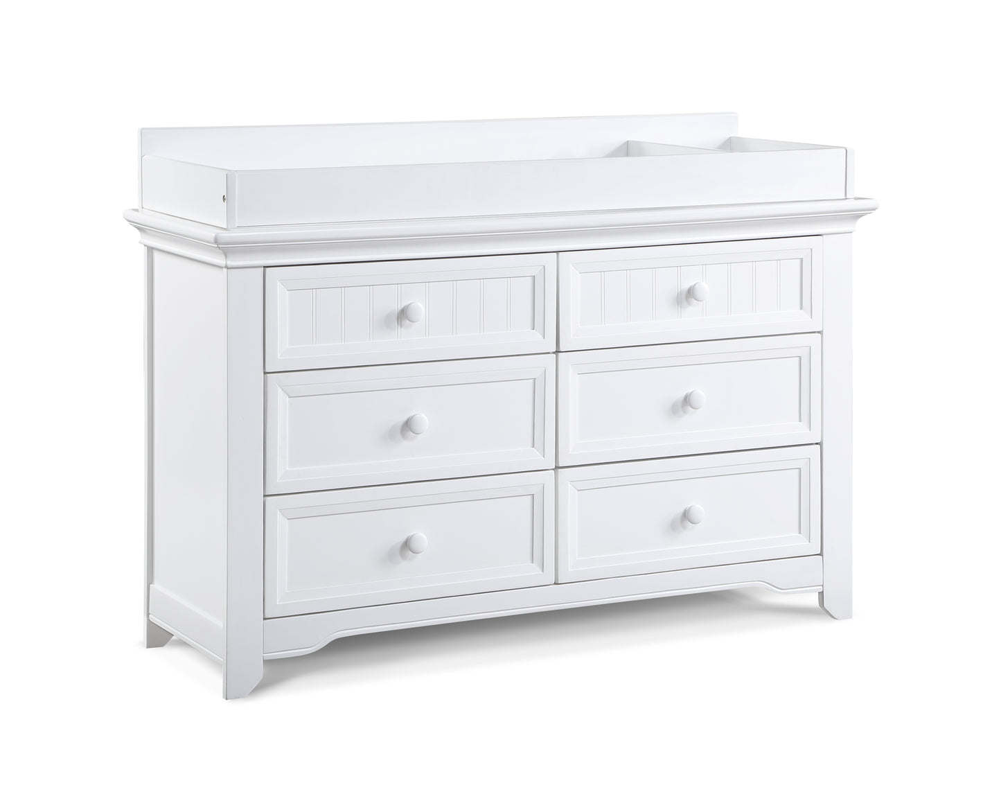 Winchester 6 Drawer Double Dresser White