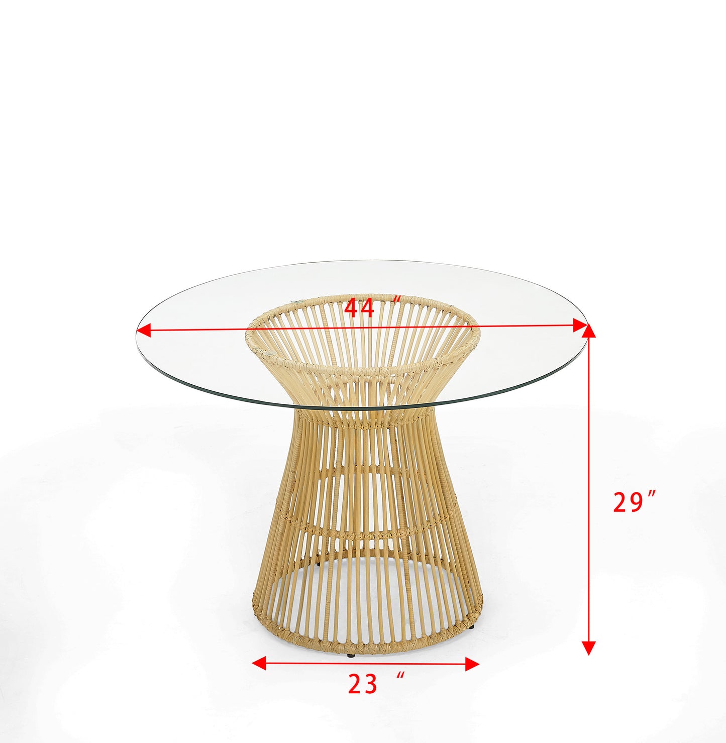 5 Pieces Round Tempered Glass Top Dining Table and Metal Dining Chair for Kitchen, Living Room and Dining Room (Table + 4 Chairs)