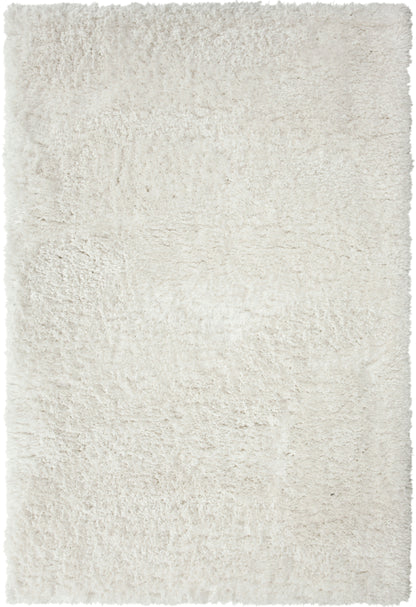 White Area Shag Rug 5x8