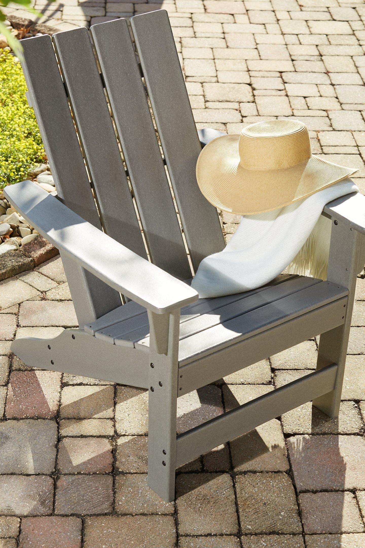 Ashley Visola Gray Contemporary Adirondack Chair P802-898