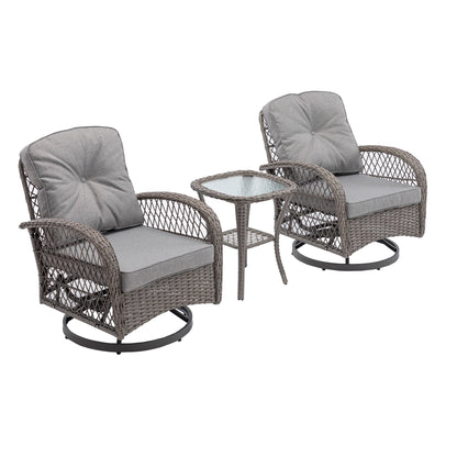 3pcs Outdoor Furniture Modern Wicker set