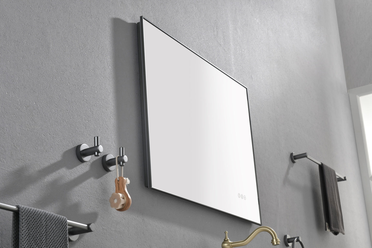 32x 24Inch LED Mirror Bathroom Vanity Mirror with Back Light, Wall Mount Anti-Fog Memory Large Adjustable Vanity Mirror