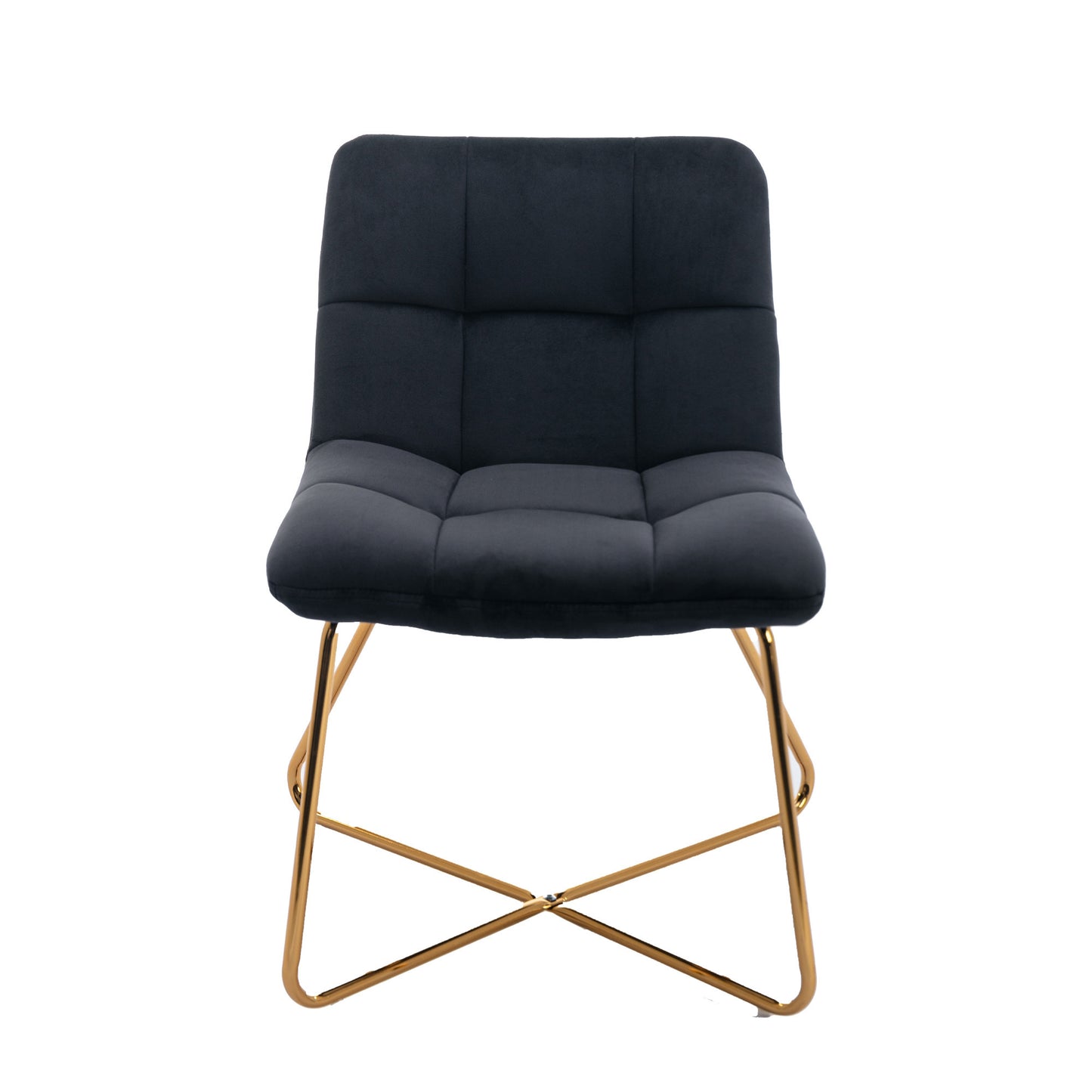 HengMing Velvet Accent Chair Retro Leisure Lounge Chair Mid Century Modern Chair Vanity Chair for Living Room Bedroom with Gold Metal Legs Salmon Black 1 PCS