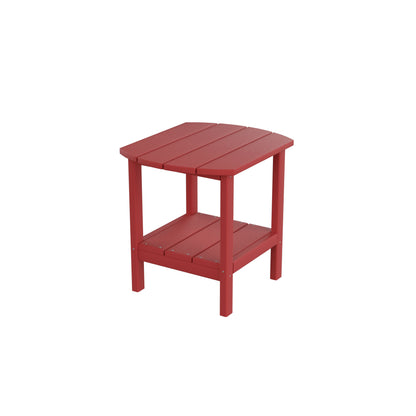 HDPE side table,adirondack table,porch table, patio table for outdoor and pool Red