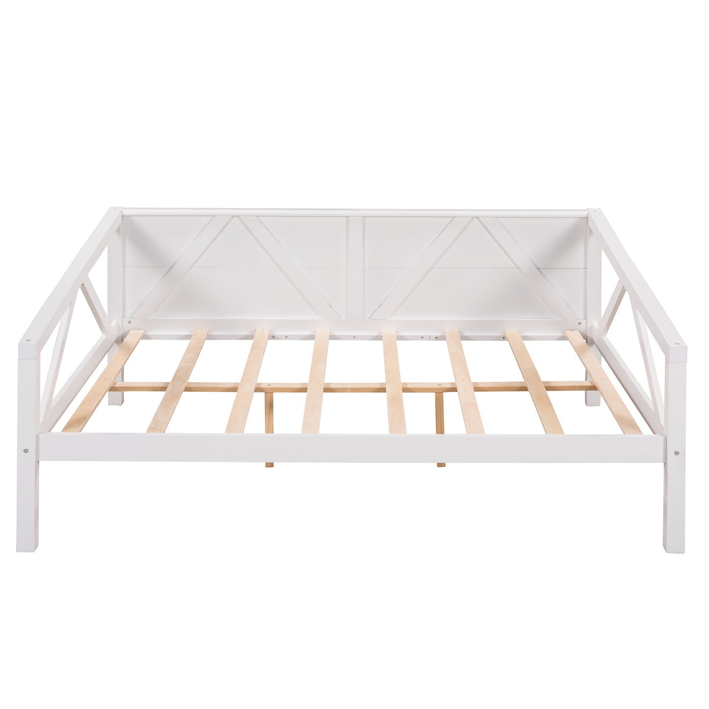 Full size Daybed, Wood Slat Support, White