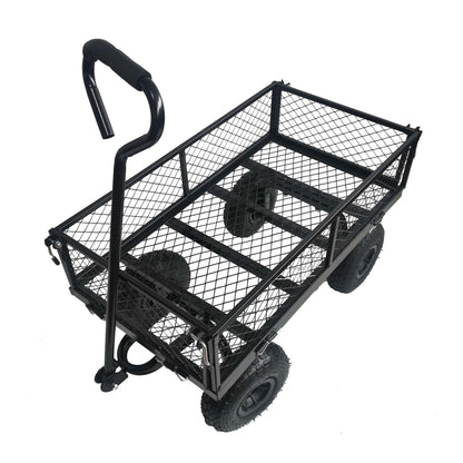 Wagon Cart Garden cart trucks make it easier to transport firewood TC1840BKG