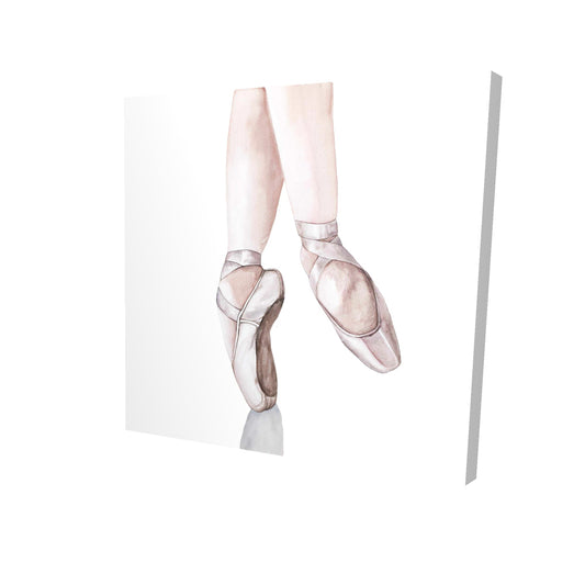 Ballerina feet - 32x32 Print on canvas