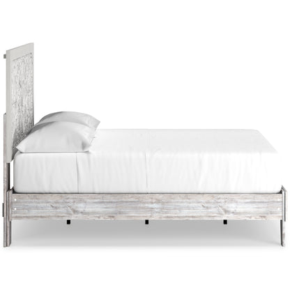 Ashley Paxberry Whitewashed Casual Full Panel Platform Bed EB1811B1