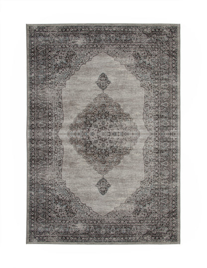 Bryson Silver/Charcoal Area Rug 5x8