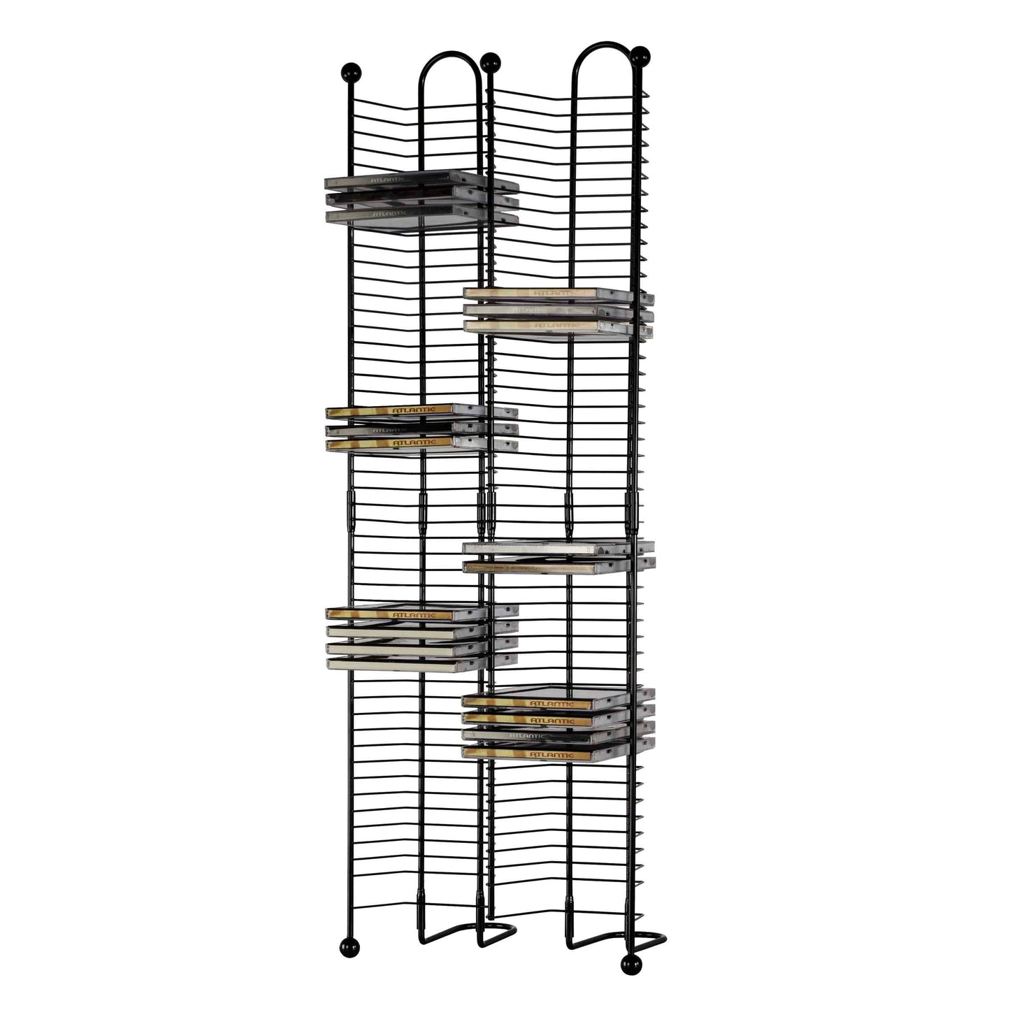 Nestable 100 CD Tower- Gunmetal color w/ metal balls