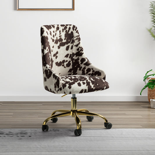 Juan Printed Fabric Office Chair with Foam Cushion