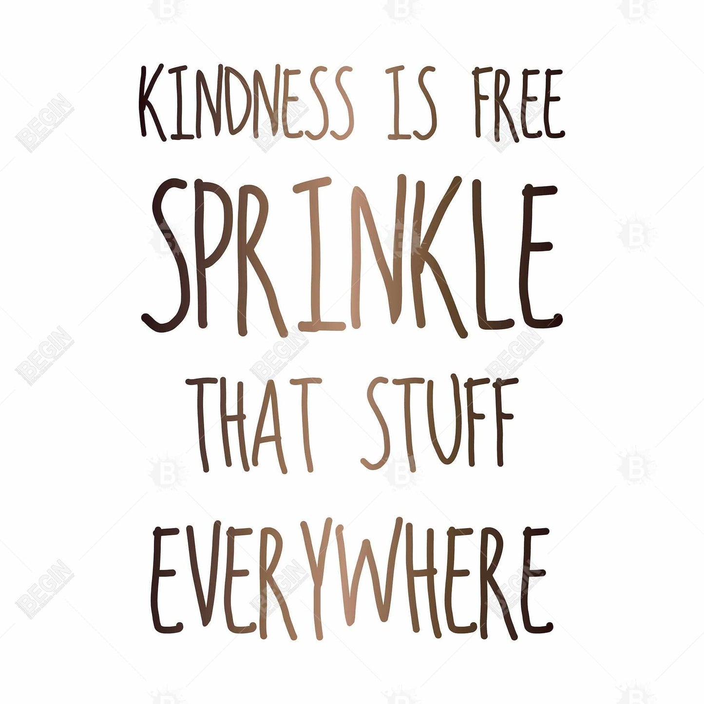 Kindness is free sprinkle that stuff everywhere - 32x32 Print on canvas