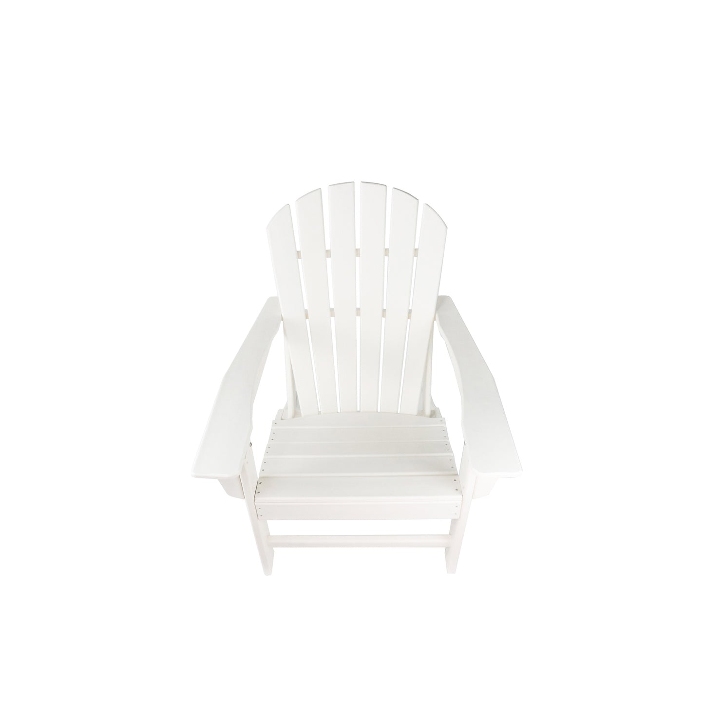 UM HDPE Resin Wood Adirondack Chair - White