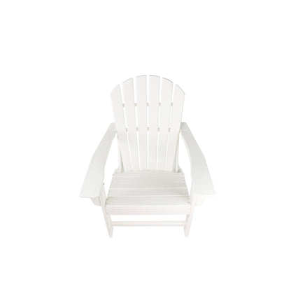 UM HDPE Resin Wood Adirondack Chair - White