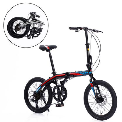 20“folding city bike aluminum frame  8 speed shimano  folding bike