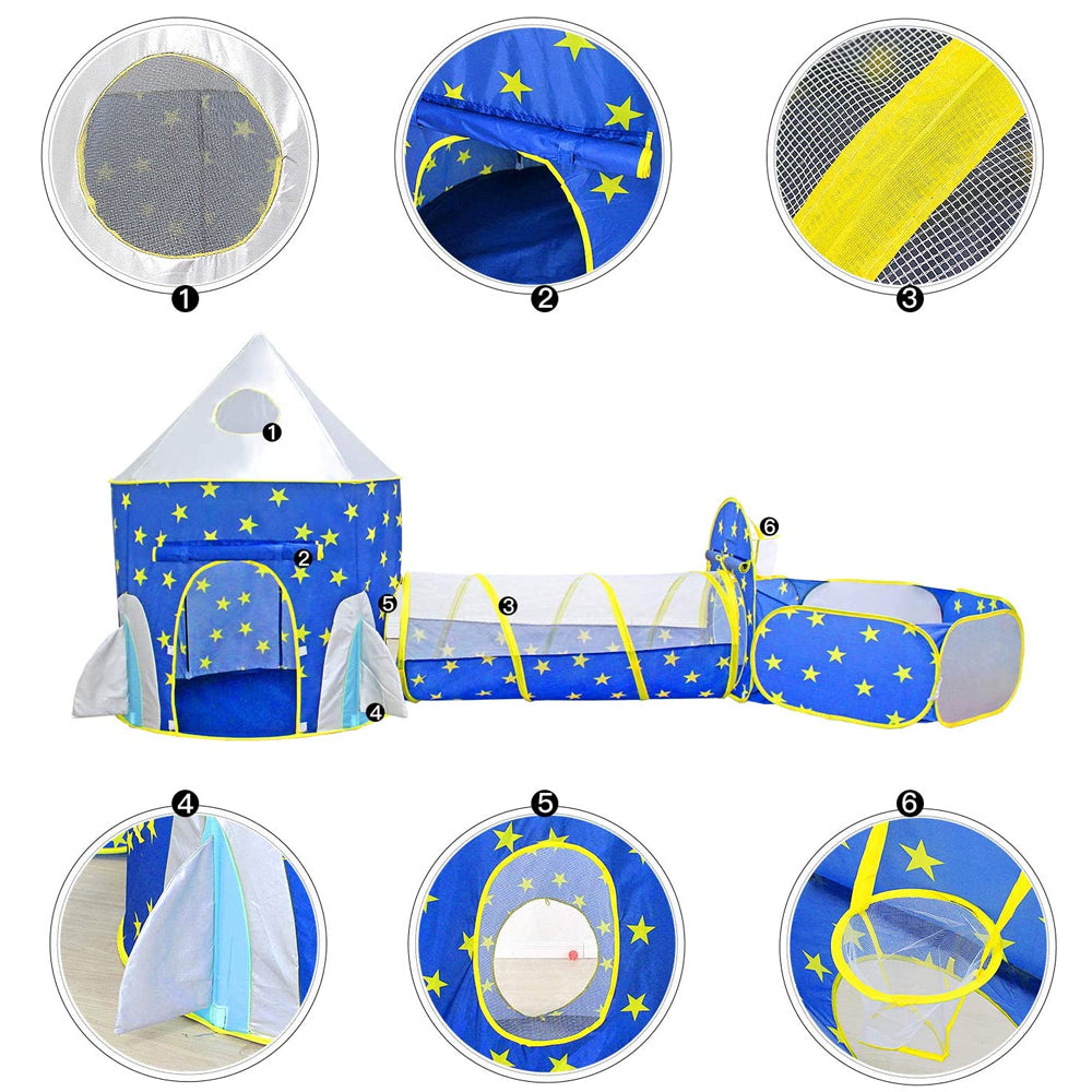 3-piece Play Tent Set Children's play tent capsule yurt