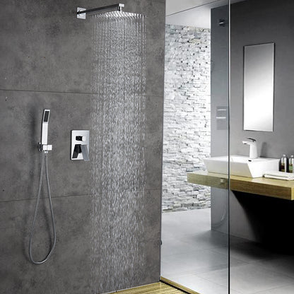 Bath Shower Silver Metal Chrome