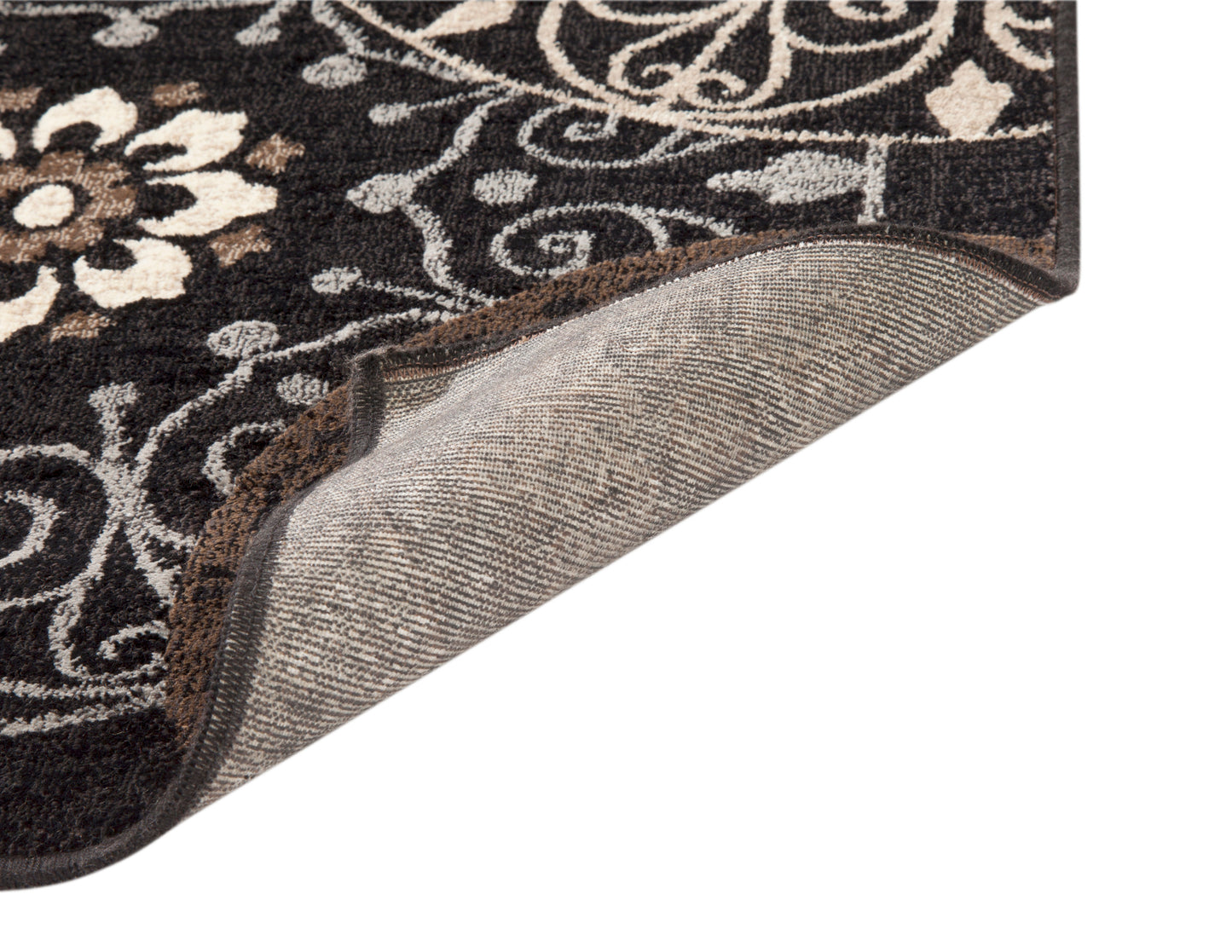 Lundy Chocolate/Black/Beige Area Rug 8x10