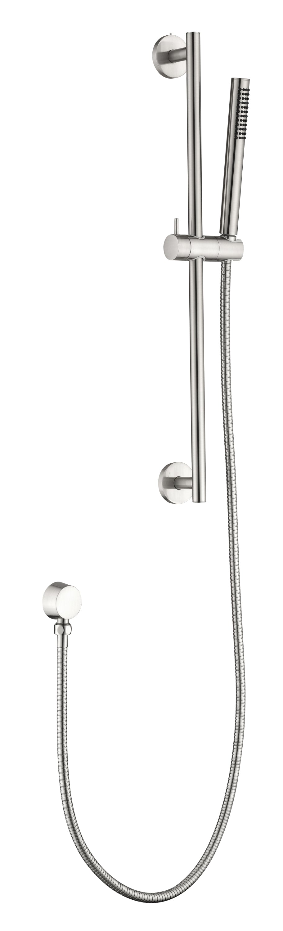 Shower System Square Bathroom Luxury Rain Mixer Shower Combo Set Pressure Balanced Shower System with Shower Head, Hand Shower, Slide Bar, Shower Arm, Hose, and Valve Trim