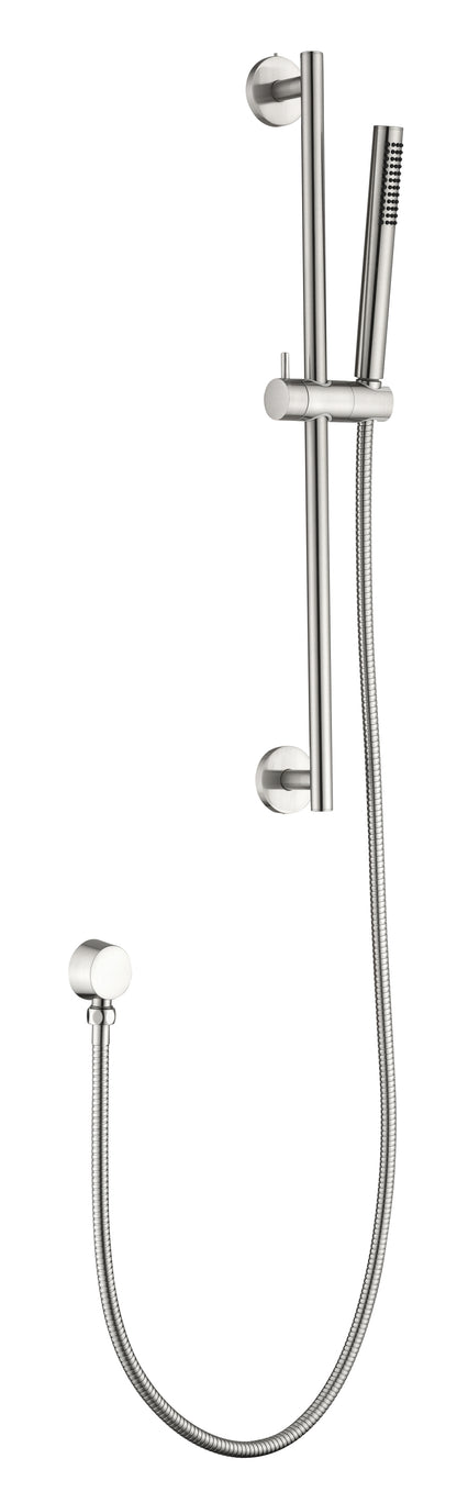 Shower System 12 Inch Square Bathroom Luxury Rain Mixer Shower Combo Set Pressure Balanced Shower System with Shower Head, Hand Shower, Slide Bar, Shower Arm, Hose, and Valve Trim