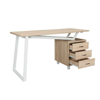 Techni Mobili Modern Design Computer Desk with Storage, Sand