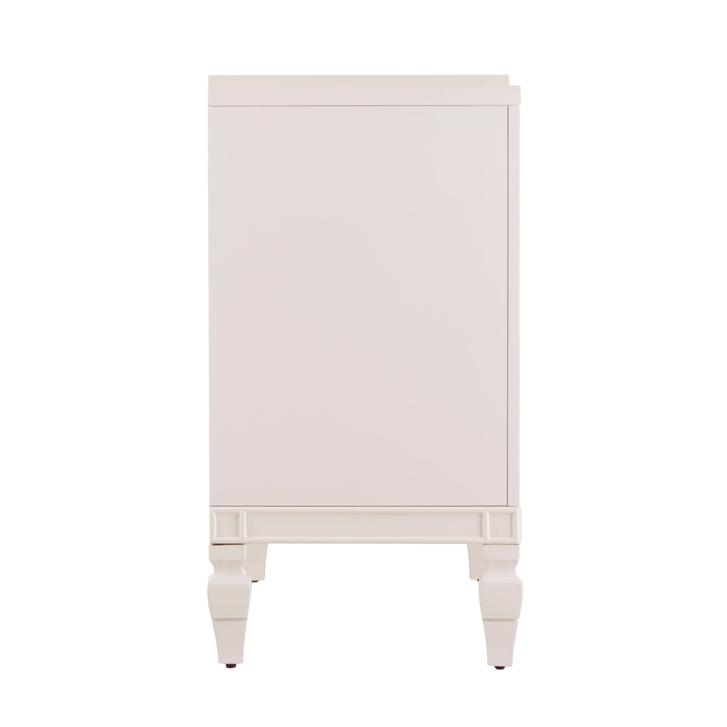 Tropman Antique White Low-Profile Accent Cabinet