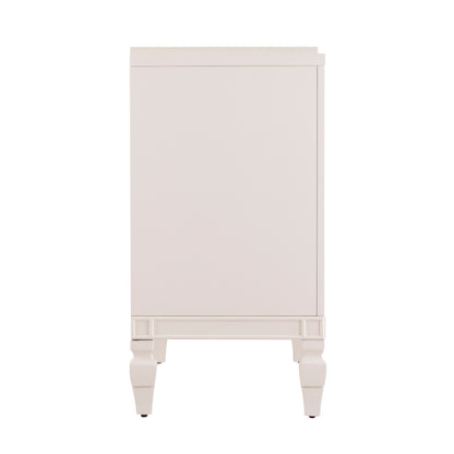 Tropman Antique White Low-Profile Accent Cabinet