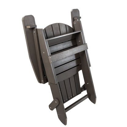 Elymus Outdoor 3 Pieces Plastic Adirondack Chair with Table