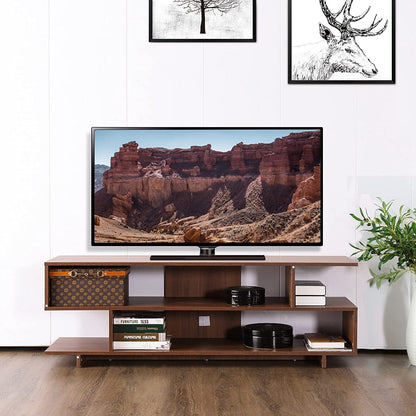 Modern TV Stand for 60" TV, Entertainment Center TV Console with Storage TV Cabinet with Shelves for Living Room Bedroom.